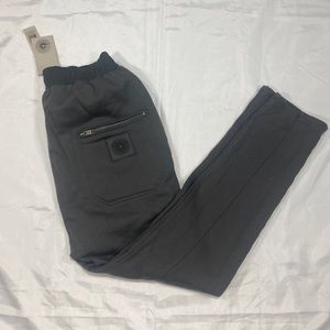 Damir Doma Silent Sweatpants Drop Crotch Taupe Gray Elastic Waist Tapered Legs M